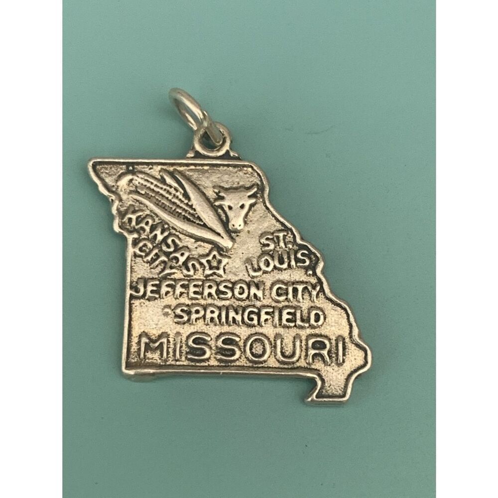 .925 Missouri State Silver Jewelry Charm #travel #Springfield